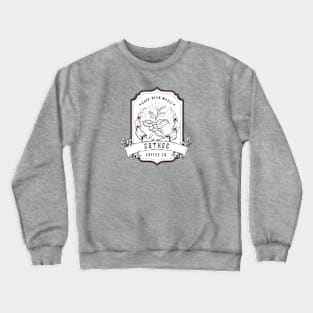 Gothee Coffee Vintage Logo in Brown Crewneck Sweatshirt